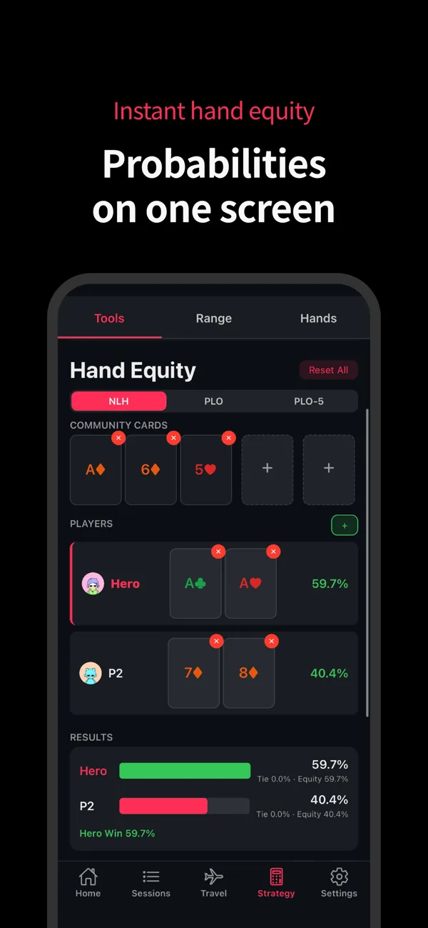 High Run Tracker — hand replay