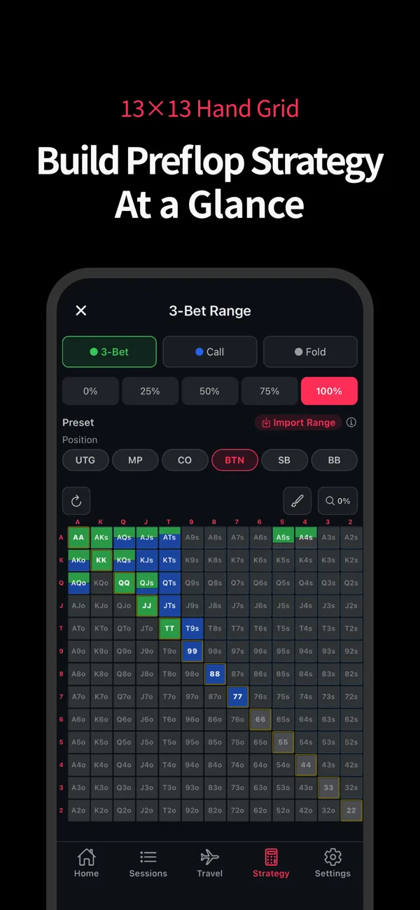 High Run Tracker — travel and poker rooms